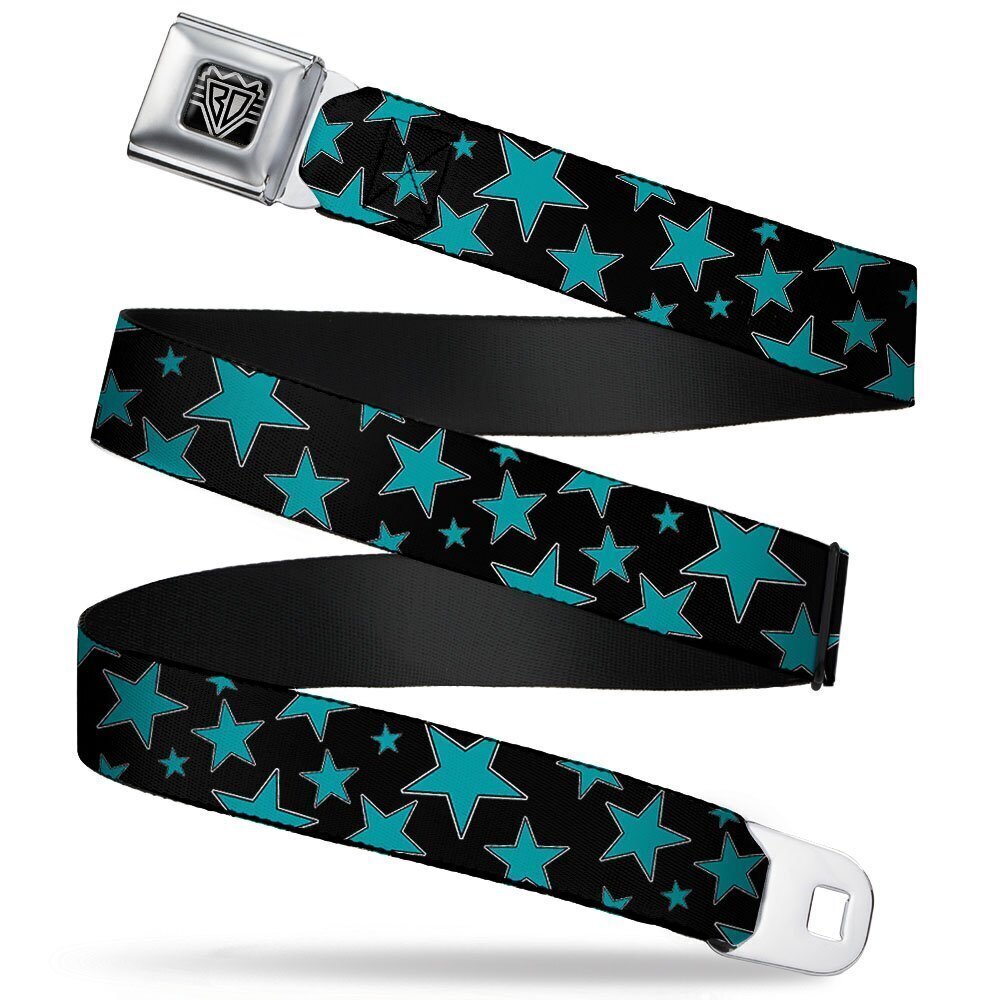 7370 Seatbelt Belt Stars XL, Multicolor, 1.5" Wide-32-52 Inches in Length